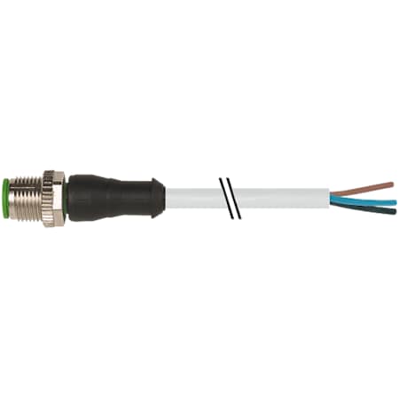 Murrelektronik M12 male 0 Degree with cable, PUR 3x0.34 gy UL/CSA 5m 7000-12001-2230500